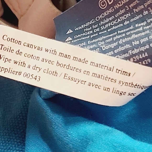 Y2K Disney Mickey Mouse Tropical Hibiscus Blue Tote Gym Bag - Picture 14 of 16